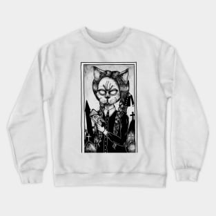 Wednesday Cat Crewneck Sweatshirt